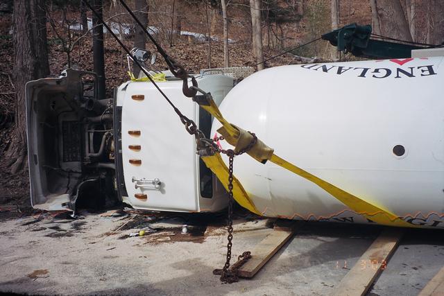Propane Truck Rollover - Route 172 - 03/11/03
